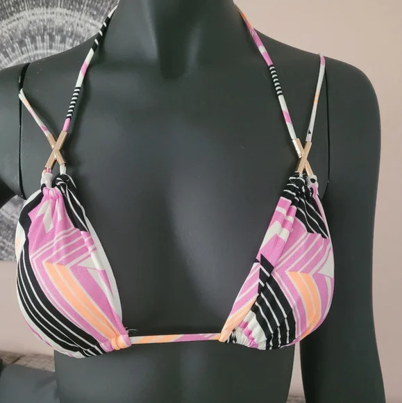 Stylish Multicolor Bikini Set - Picture 2 of 10